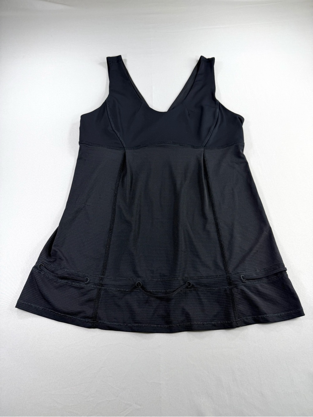 Lululemon Run Ta Ta Topper Black Built-In Bra Tank Size 6